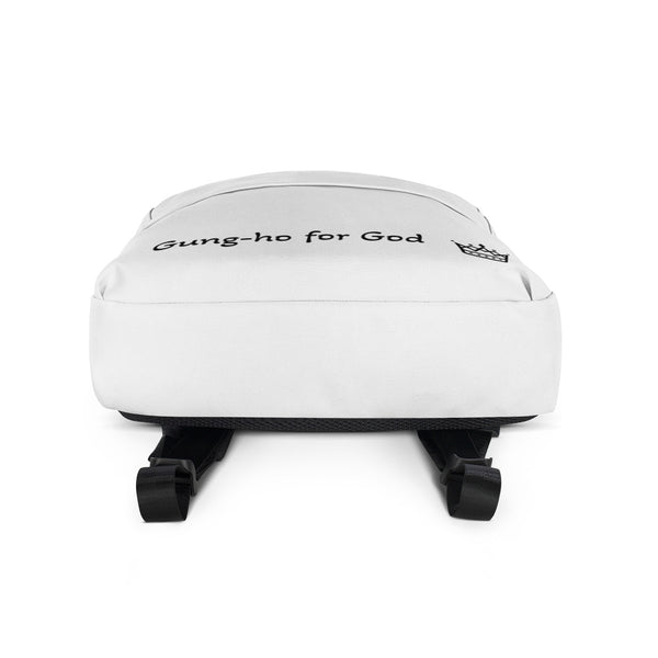 Gung-ho for God All White Simple Backpack