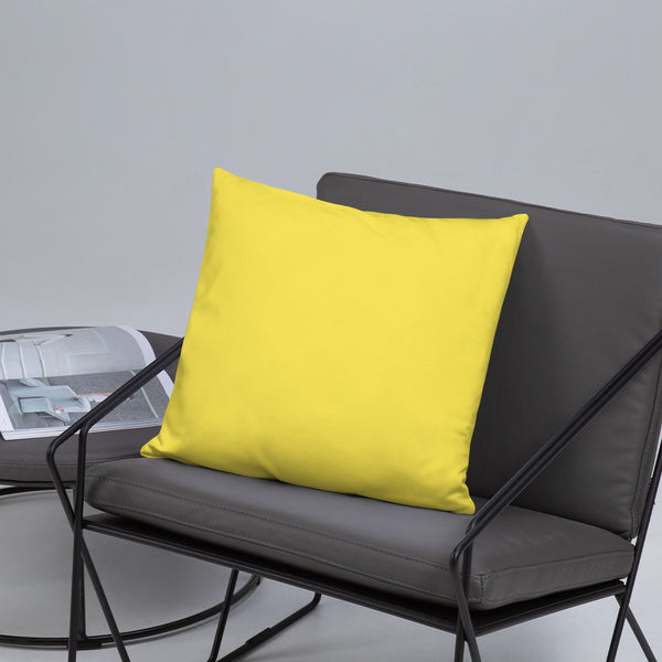 Bright Yellow Gung-ho for God Basic Pillow