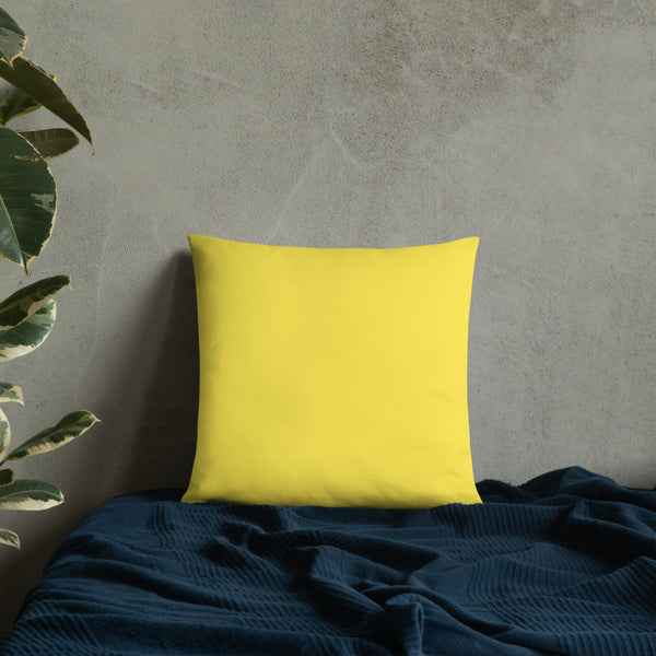 Bright Yellow Gung-ho for God Basic Pillow