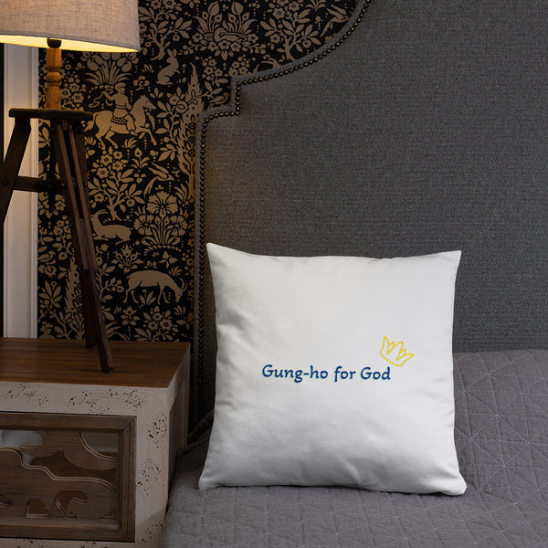 Gung-ho for God Basic Pillow
