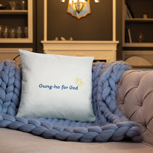 Gung-ho for God Basic Pillow