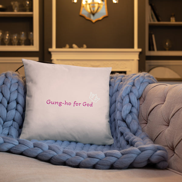 Gung-ho for God Basic Pillow
