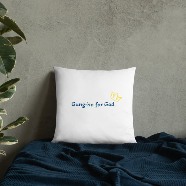 Gung-ho for God Basic Pillow