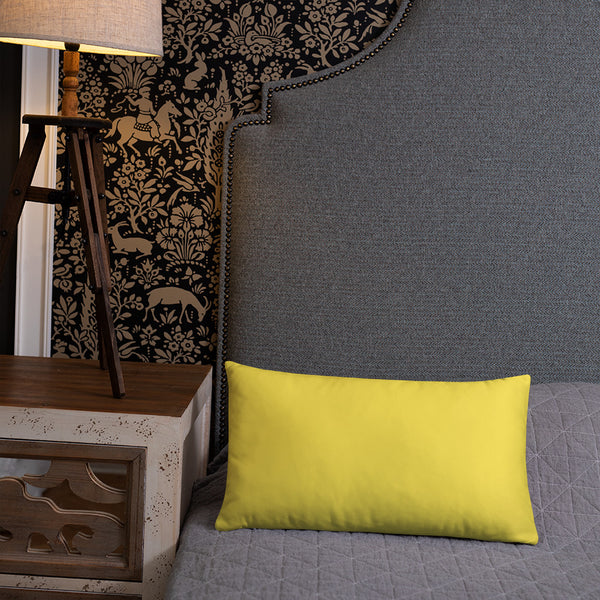 Bright Yellow Gung-ho for God Basic Pillow