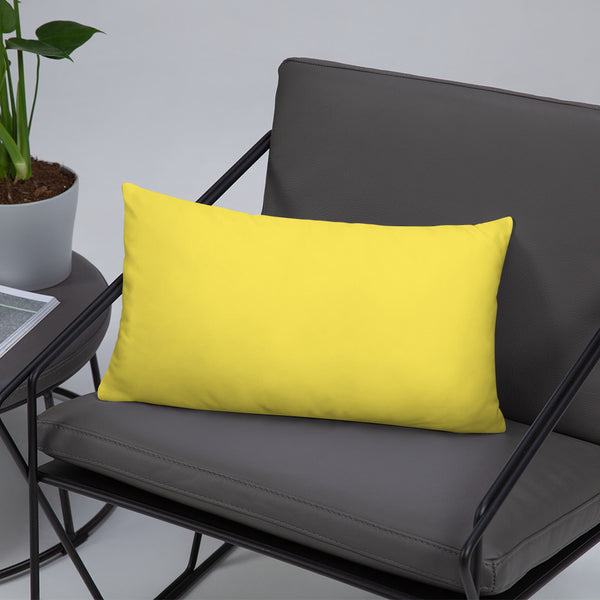 Bright Yellow Gung-ho for God Basic Pillow