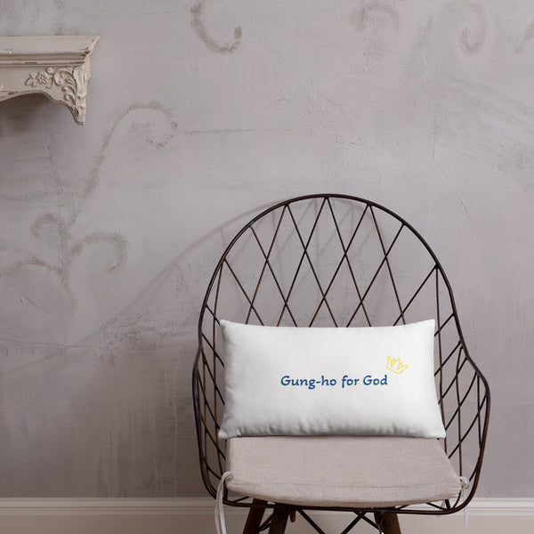 Gung-ho for God Basic Pillow