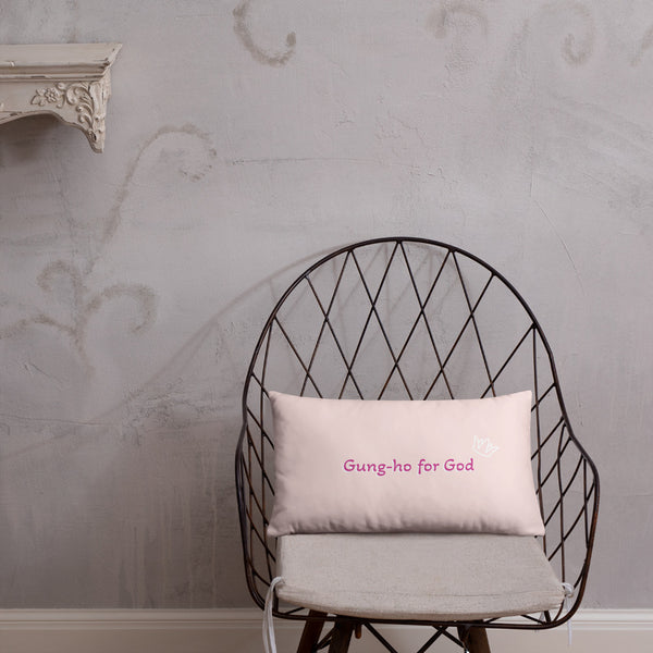 Gung-ho for God Basic Pillow