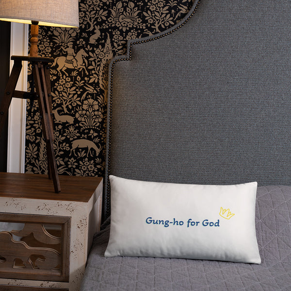 Gung-ho for God Basic Pillow