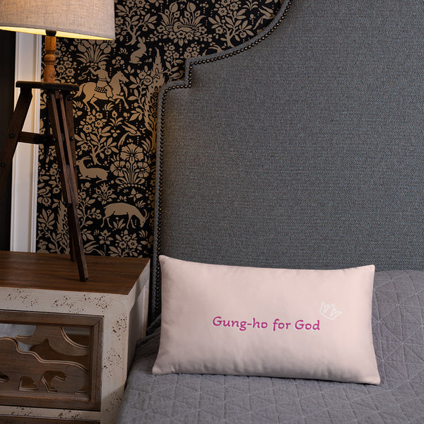 Gung-ho for God Basic Pillow