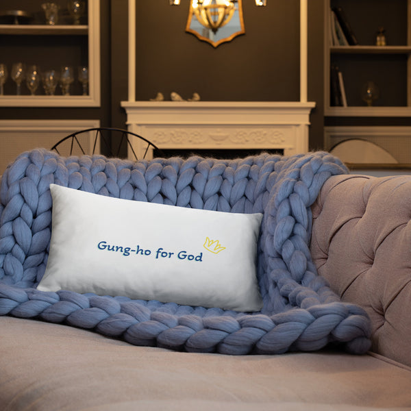 Gung-ho for God Basic Pillow