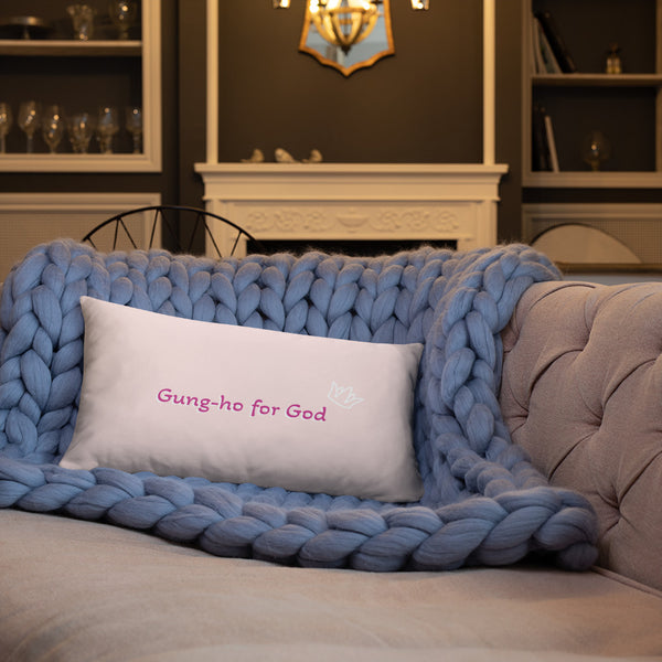 Gung-ho for God Basic Pillow