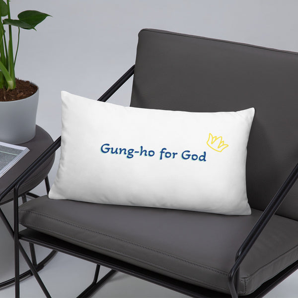 Gung-ho for God Basic Pillow