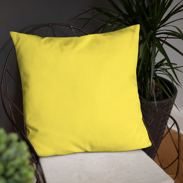 Bright Yellow Gung-ho for God Basic Pillow