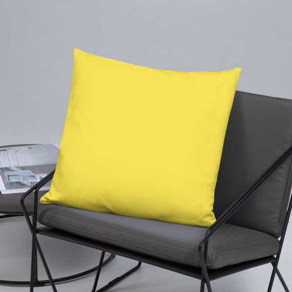 Bright Yellow Gung-ho for God Basic Pillow