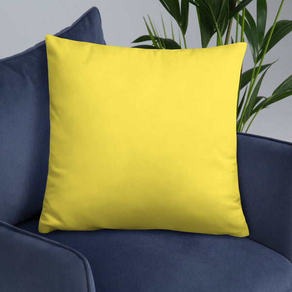 Bright Yellow Gung-ho for God Basic Pillow