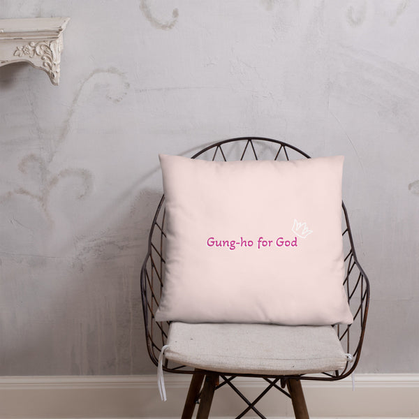 Gung-ho for God Basic Pillow
