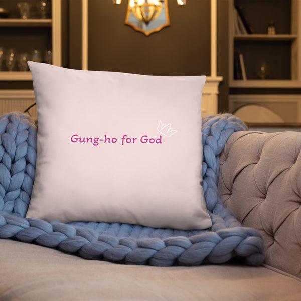 Gung-ho for God Basic Pillow