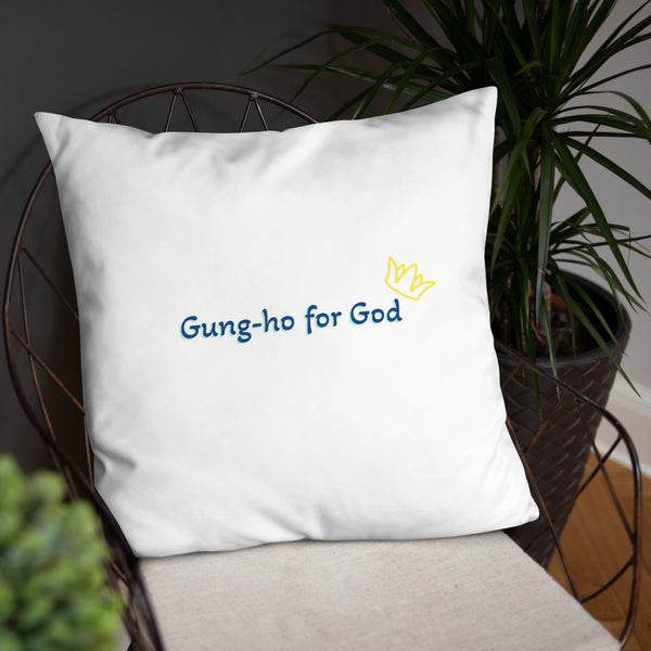 Gung-ho for God Basic Pillow