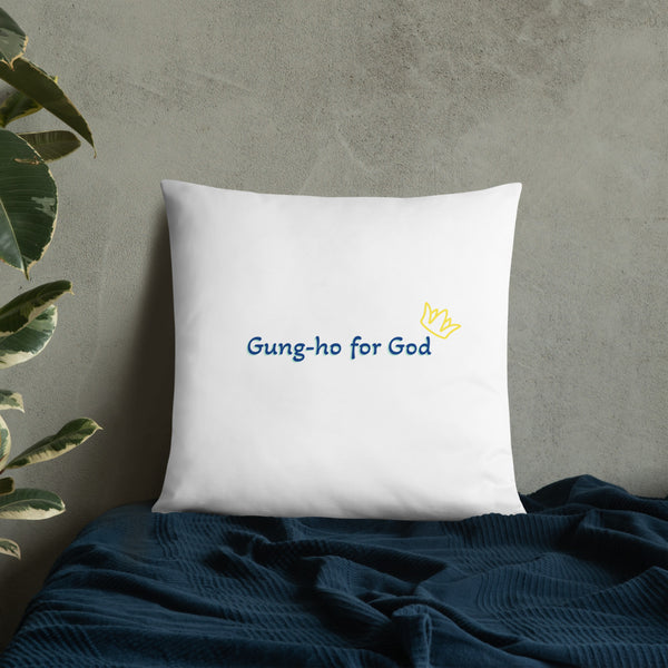 Gung-ho for God Basic Pillow