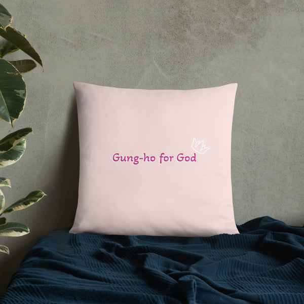 Gung-ho for God Basic Pillow