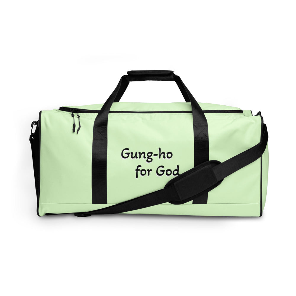 Gung-ho for God Duffle bag