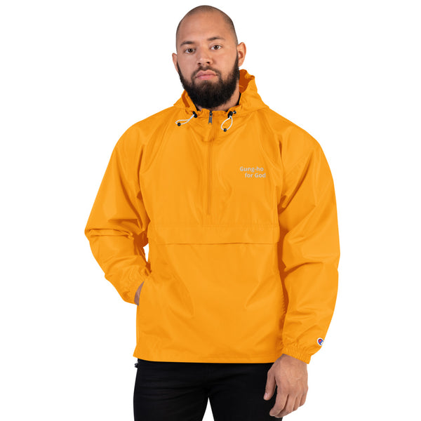 Embroidered Gung-ho for God Champion Packable Jacket