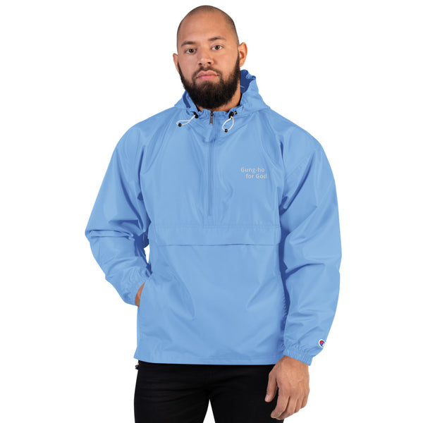 Embroidered Gung-ho for God Champion Packable Jacket