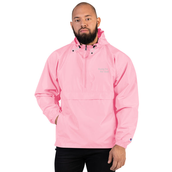 Embroidered Gung-ho for God Champion Packable Jacket
