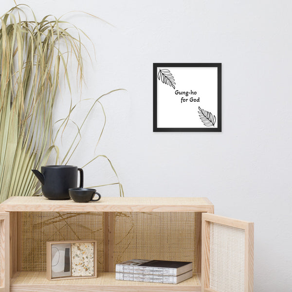 Gung-ho for God Framed poster