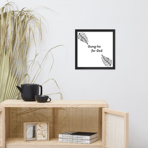 Gung-ho for God Framed poster