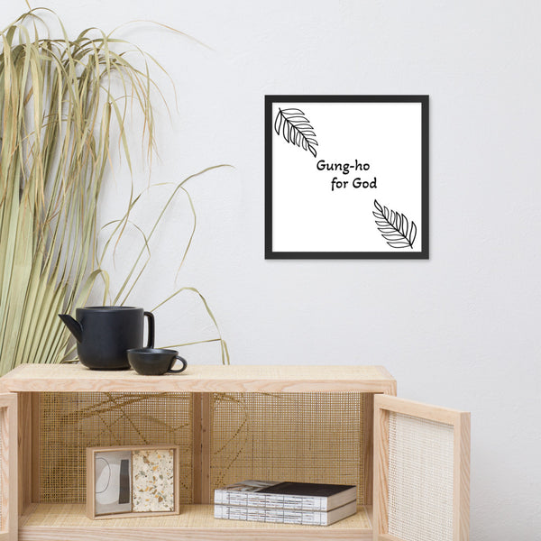 Gung-ho for God Framed poster