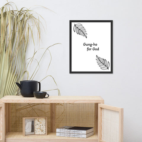 Gung-ho for God Framed poster
