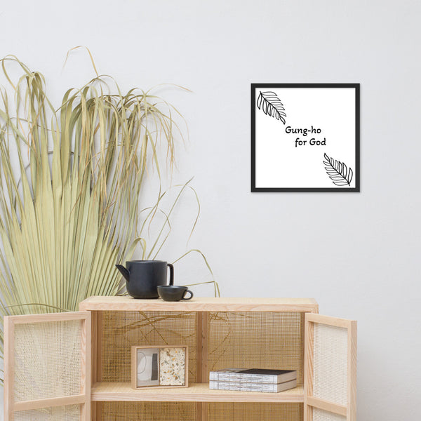 Gung-ho for God Framed poster