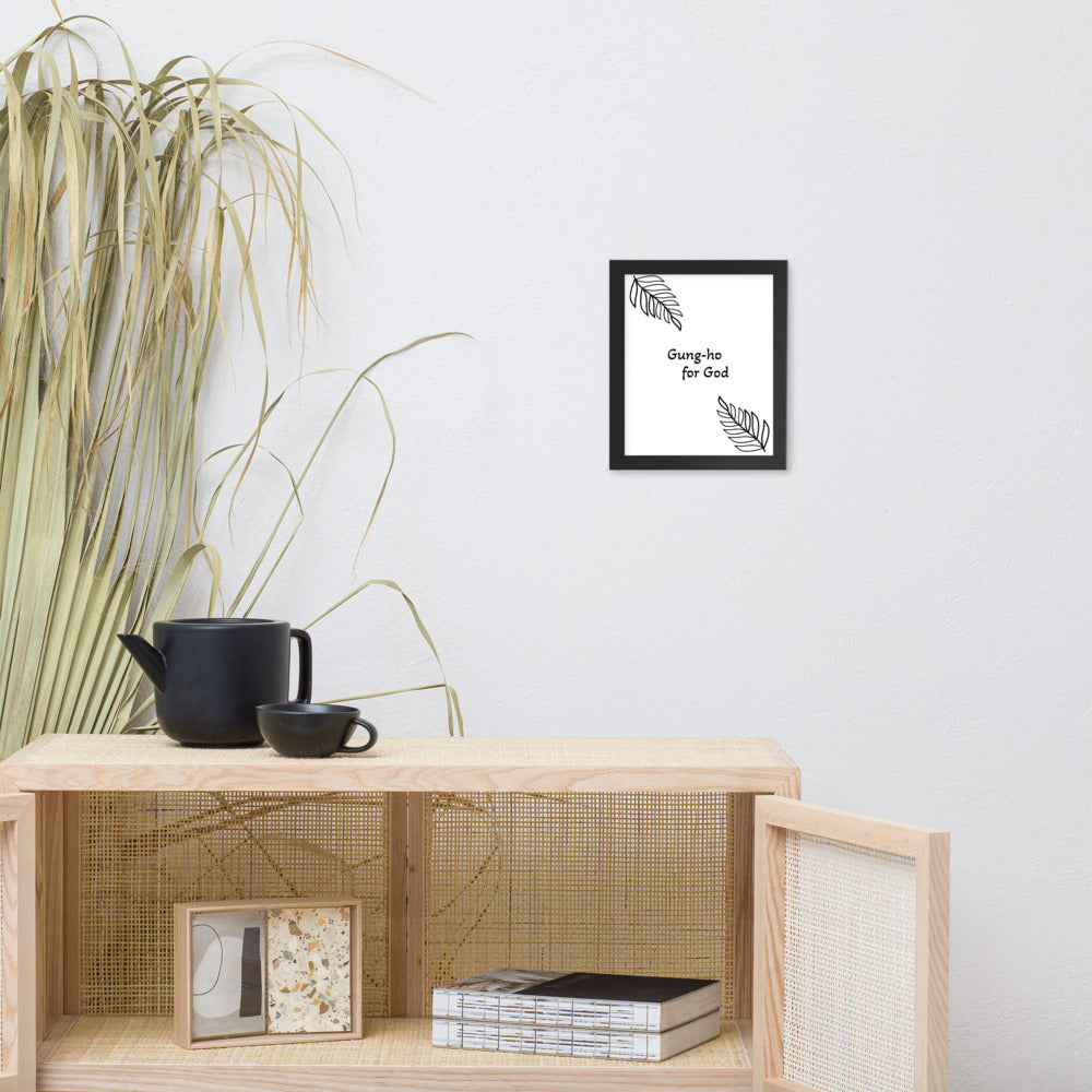 Gung-ho for God Framed poster