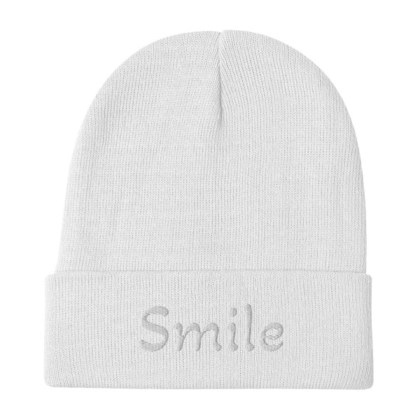 Smile Embroidered Beanie
