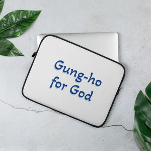 Gung-ho for God Laptop Sleeve