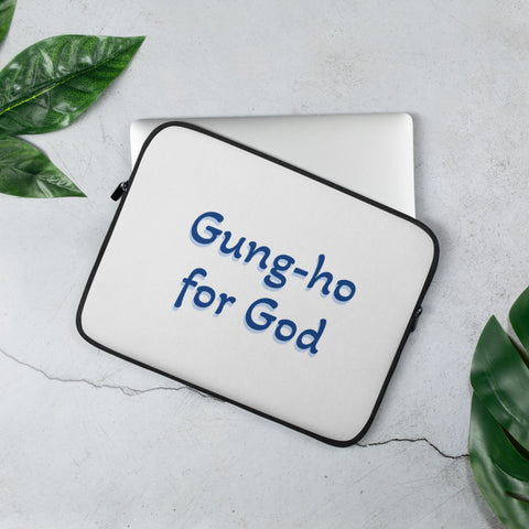 Gung-ho for God Laptop Sleeve