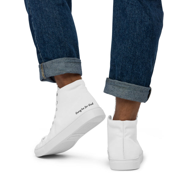 Gung-ho for God Men’s high top canvas shoes