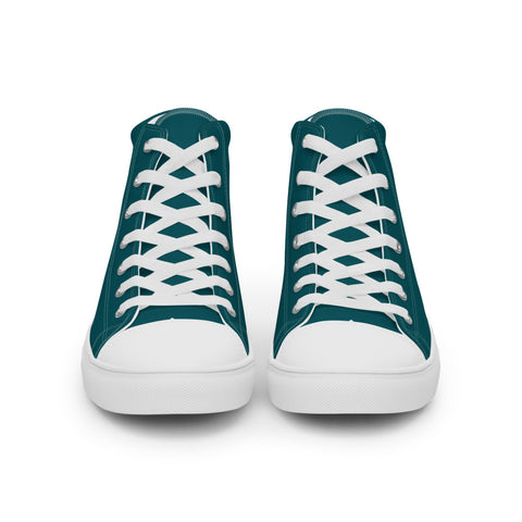 Gung-ho for God Men’s high top canvas shoes Sherpa Blue