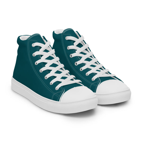 Gung-ho for God Men’s high top canvas shoes Sherpa Blue