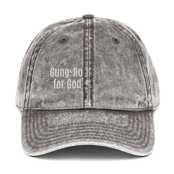 Gung-ho for God Vintage Cotton Twill Cap