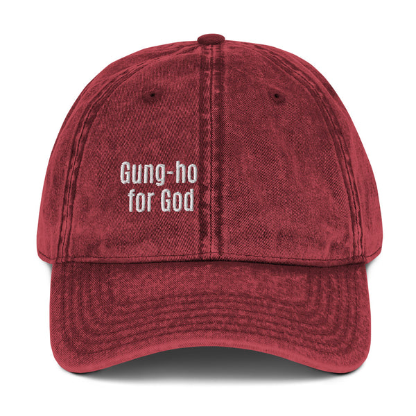 Gung-ho for God Vintage Cotton Twill Cap