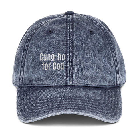 Gung-ho for God Vintage Cotton Twill Cap