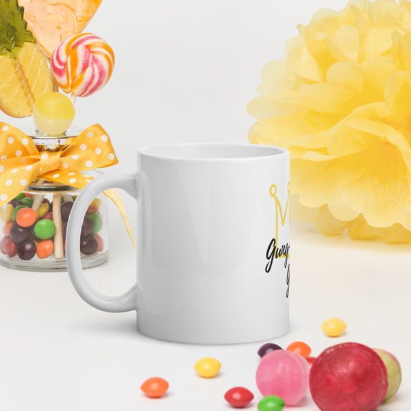 Gung-ho for God White glossy mug
