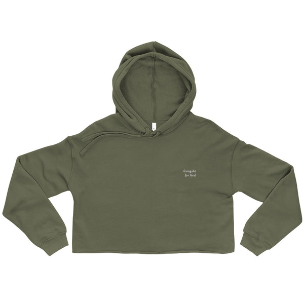 Gung-ho for God Crop Hoodie
