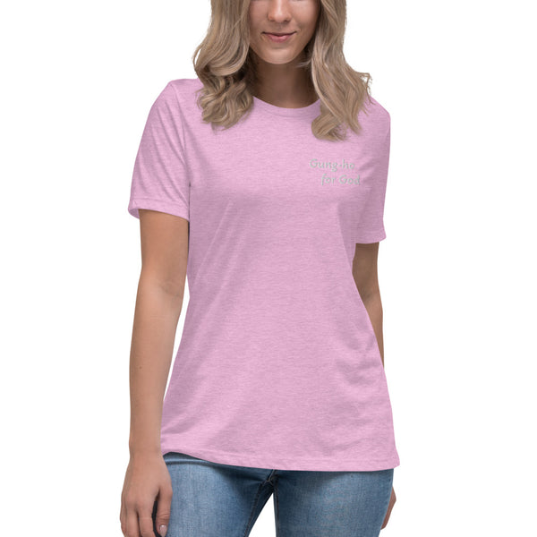 Gung-ho for God Embroided Women's Relaxed T-Shirt